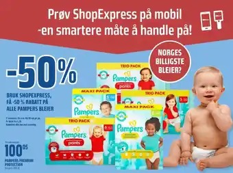 Coop Obs Pampers bleier tilbud