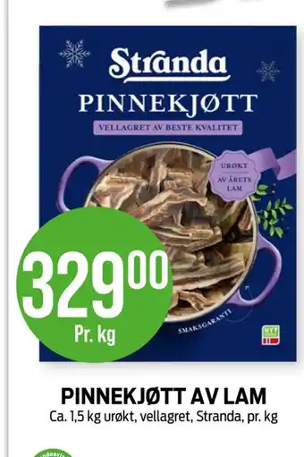 Kiwi Stranda pinnekjøtt tilbud