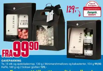Europris Ukjent gavesett tilbud