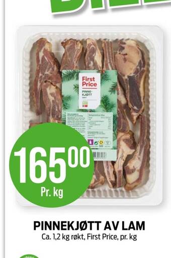 Kiwi First price pinnekjøtt tilbud