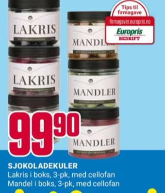Europris Lea sjokoladekuler tilbud