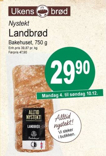 Joker Bakehuset brød tilbud