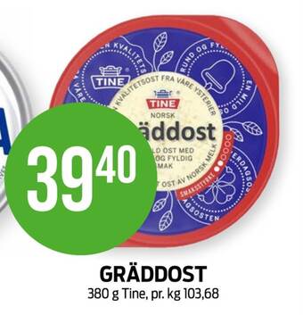 Kiwi Tine gräddost tilbud