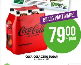 Kiwi Coca-cola zero brus tilbud