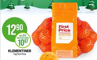 Kiwi First price klementiner tilbud
