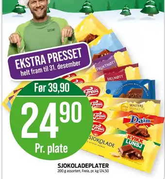 Kiwi Firkløver sjokoladeplate tilbud