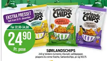 Kiwi Sørlandschips chips tilbud