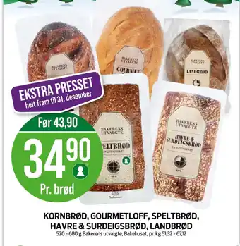 Kiwi Bakehuset brød tilbud