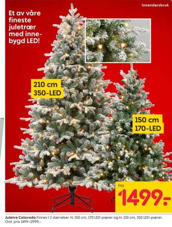 Rusta Ukjent kunstig juletre tilbud