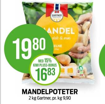 Kiwi Gartner poteter tilbud