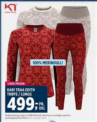 Sport 1 Kari traa edith trøye / longs tilbud
