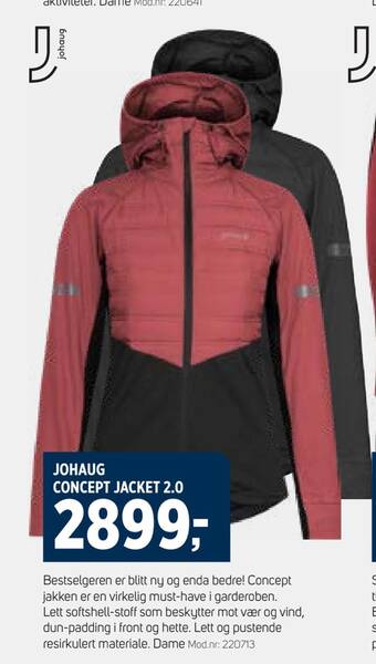 Sport 1 Johaug concept jacket 2,0 tilbud