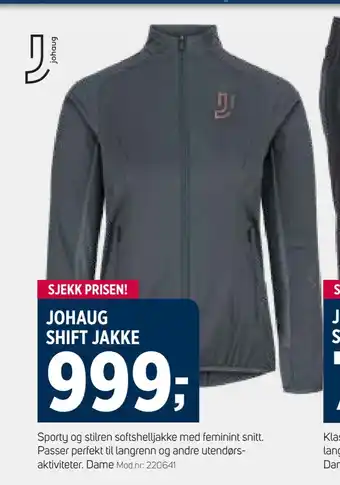 Sport 1 Johaug shift jakke tilbud