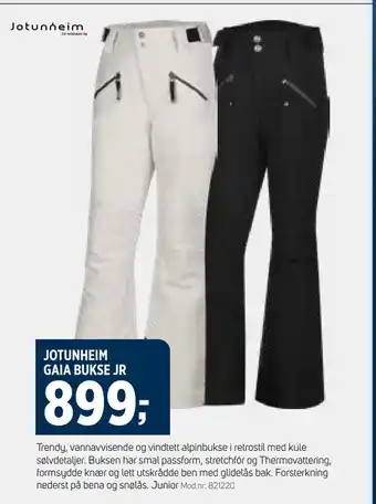 Sport 1 Jotunheim gaia bukse jr tilbud