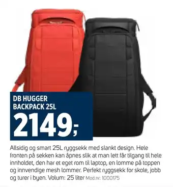 Sport 1 Db hugger backpack 25l tilbud