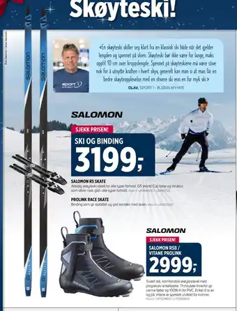 Sport 1 Ski og binding tilbud