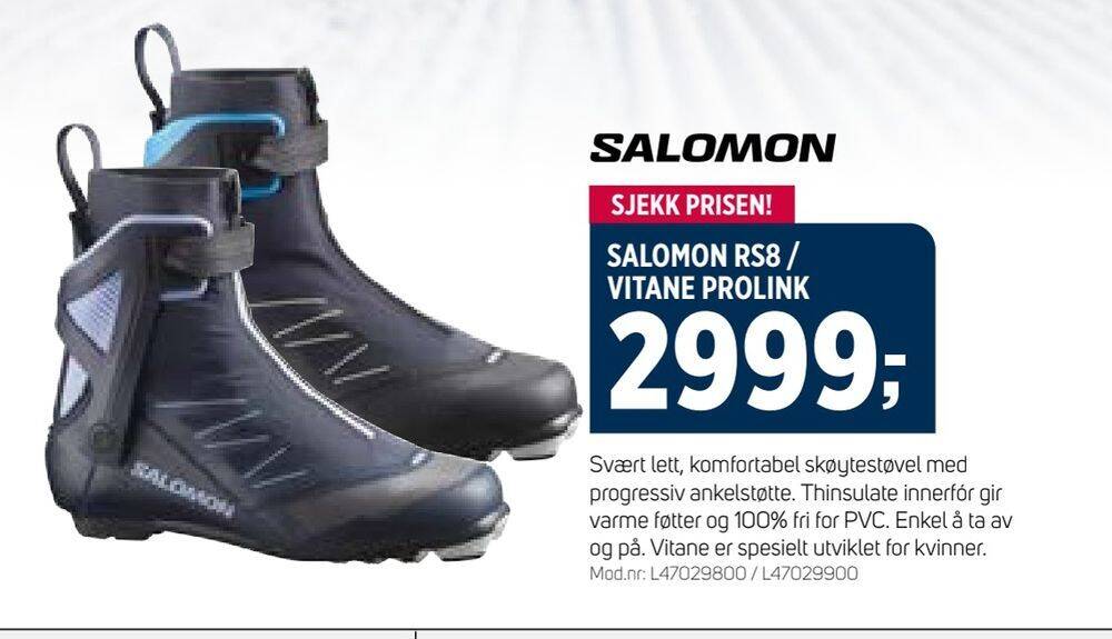 Salomon rs8 vitane prolink tilbud hos Sport 1