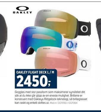Sport 1 Oakley flight deck l / m tilbud