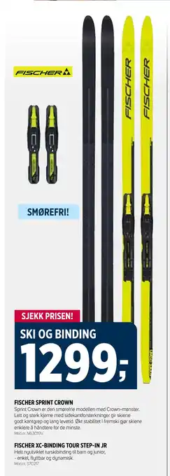 Sport 1 Ski og binding tilbud