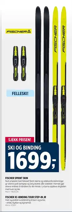 Sport 1 Ski og binding tilbud