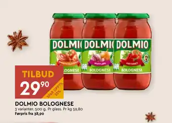 Coop Mega Dolmio bolognese tilbud