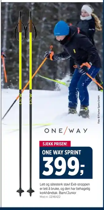 Sport 1 One way sprint tilbud