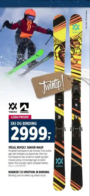 Sport 1 Ski og binding tilbud