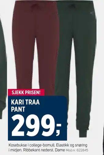 Sport 1 Kari traa pant tilbud
