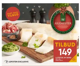 Coop Mega Lutefisk av skrei tilbud