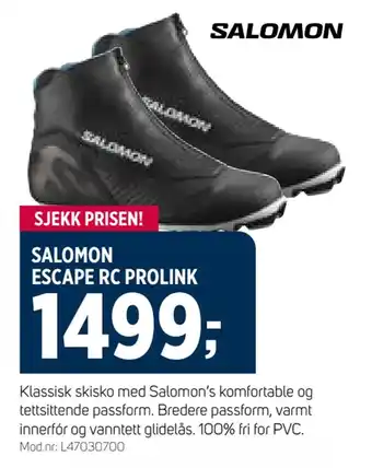 Sport 1 Salomon escape rc prolink tilbud