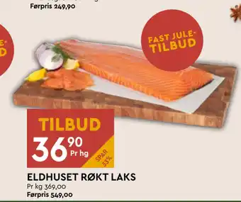 Coop Mega Eldhuset røkt laks tilbud