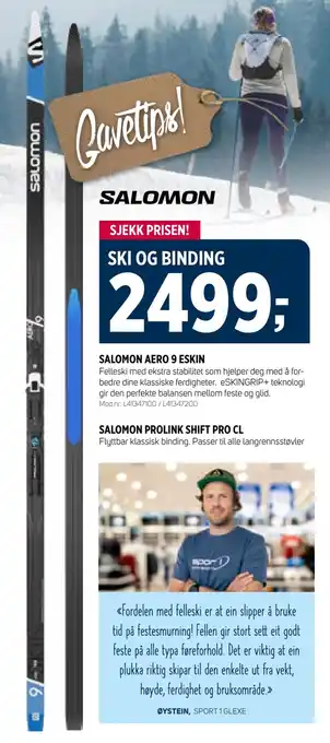 Sport 1 Ski og binding tilbud