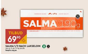 Coop Mega Salma 1/2 back lakseloin tilbud