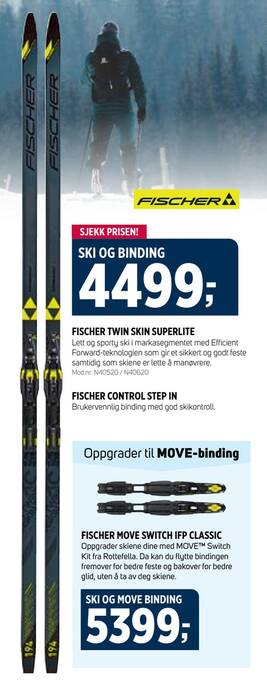 Sport 1 Ski og binding tilbud