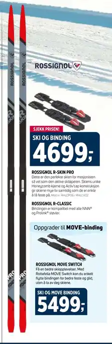 Sport 1 Ski og binding tilbud