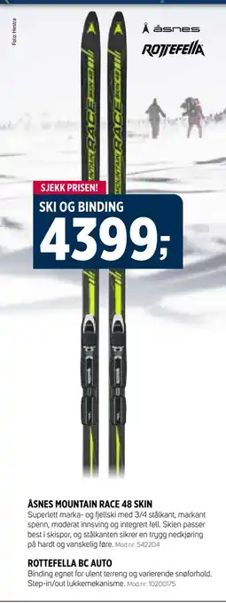 Sport 1 Ski og binding tilbud