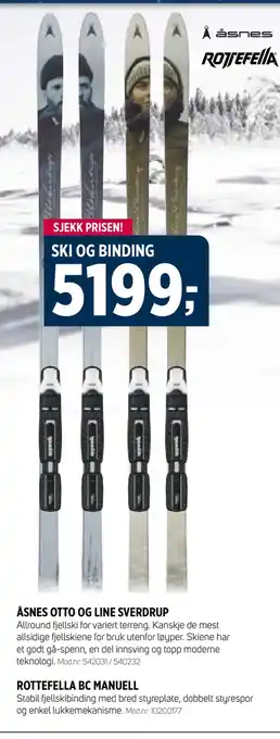 Sport 1 Ski og binding tilbud