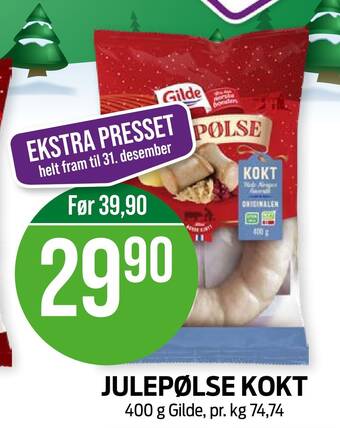 Kiwi Julepølse kokt tilbud