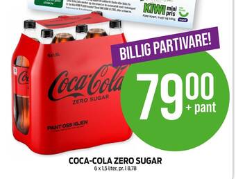 Kiwi Coca-cola zero sugar tilbud