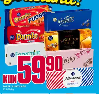 Europris Fazer sjokolade tilbud