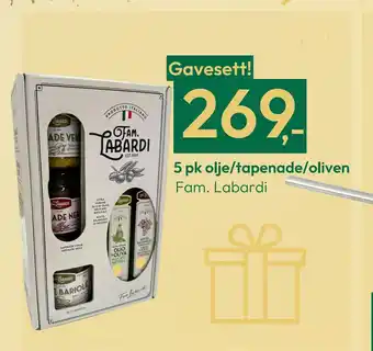 Gigaboks 5 pk olje/tapenade/oliven tilbud