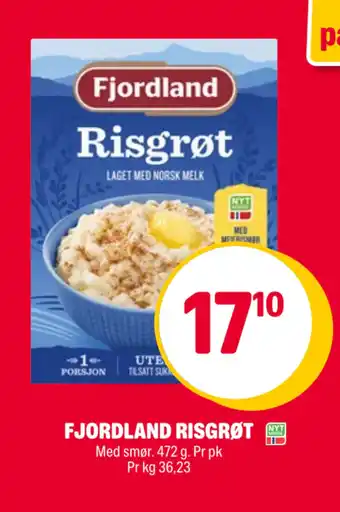 Coop Extra Fjordland risgrøt tilbud