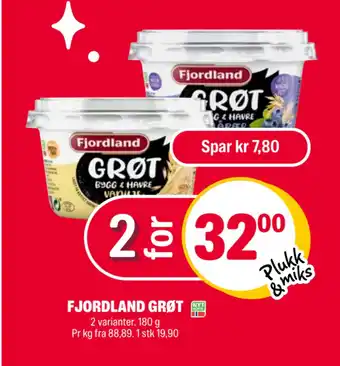 Coop Extra Fjordland grøt tilbud