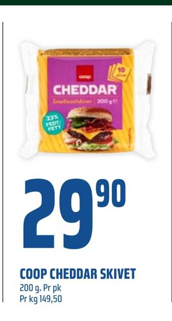Coop Obs Coop cheddar skivet tilbud