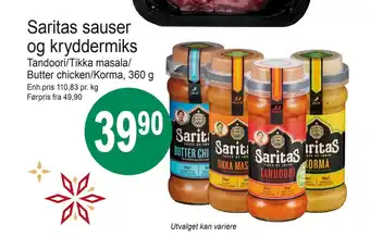 Joker Saritas sauser og kryddermiks tilbud