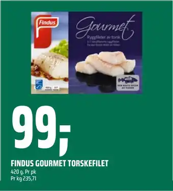 Coop Obs Findus gourmet torskefilet tilbud