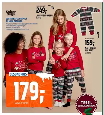 Coop Obs Softer days julepysj til hele familien tilbud