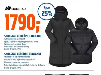 Coop Obs Skogstad dunkåpe haugland tilbud