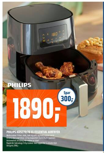 Coop Obs Philips hd9270/70 xl essential airfryer tilbud