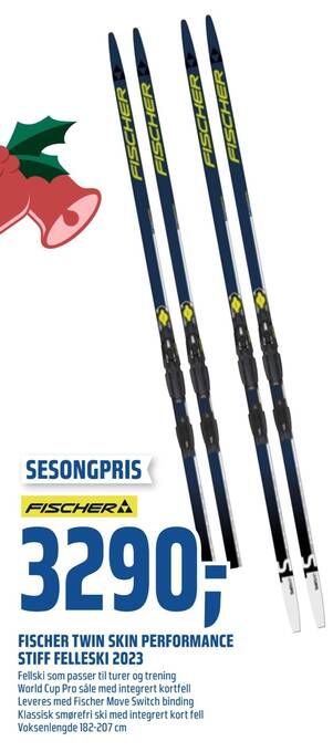 Coop Obs Fischer twin skin performance stiff felleski 2023 tilbud